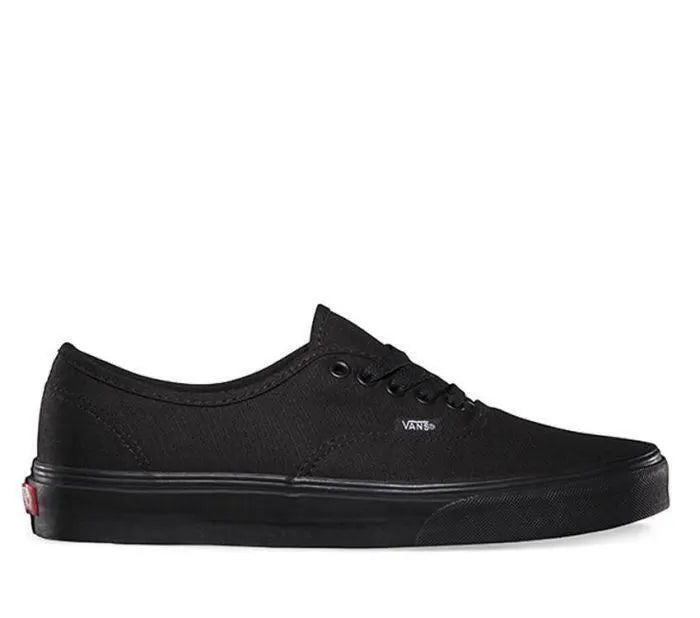VANS Authentic Shoes Sneakers Classic Skateboard Sneakers Casual Skate Board - Black/Black - Image 7