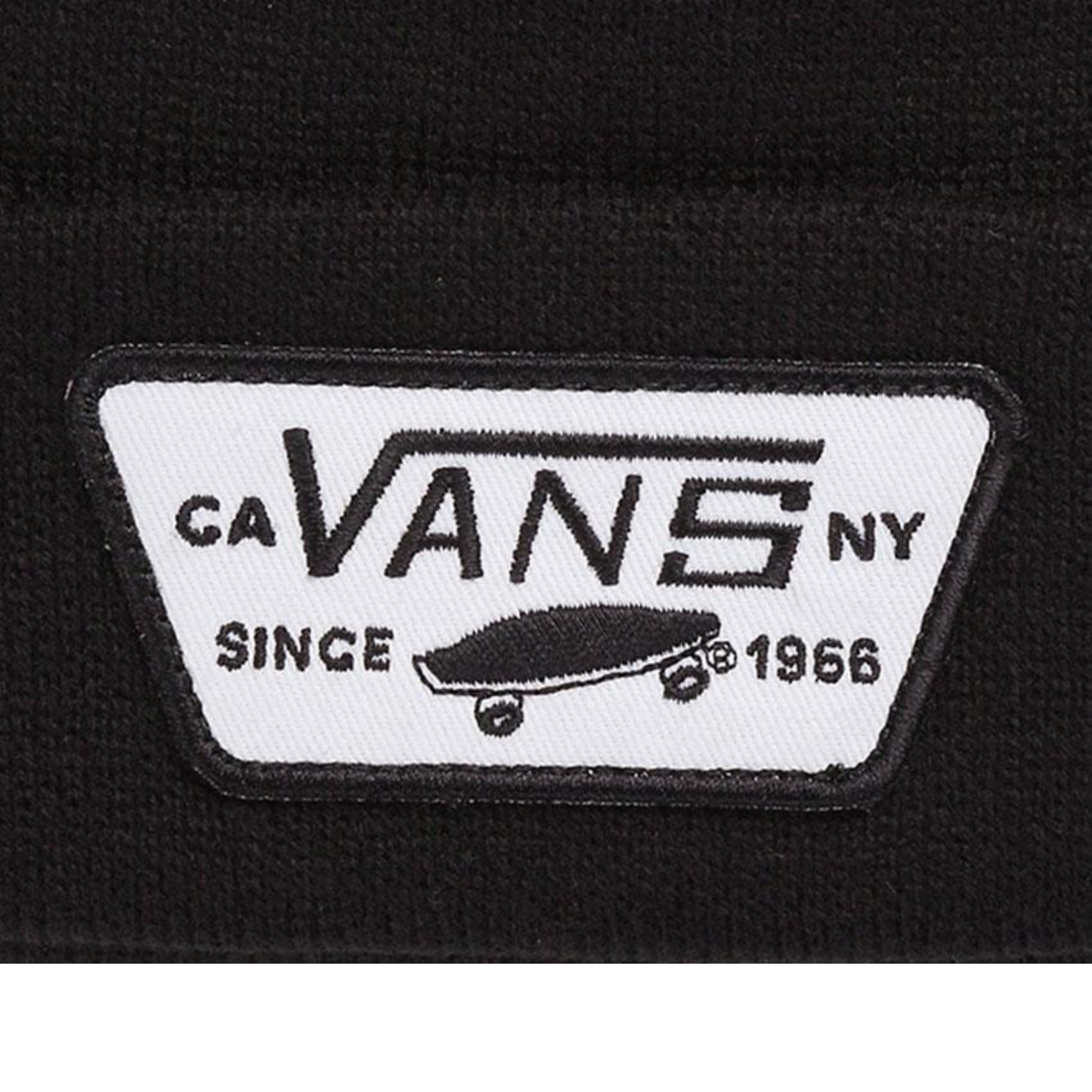 VANS Milford Beanie Warm Winter Knit Hat Ski Cap - Black - Image 2
