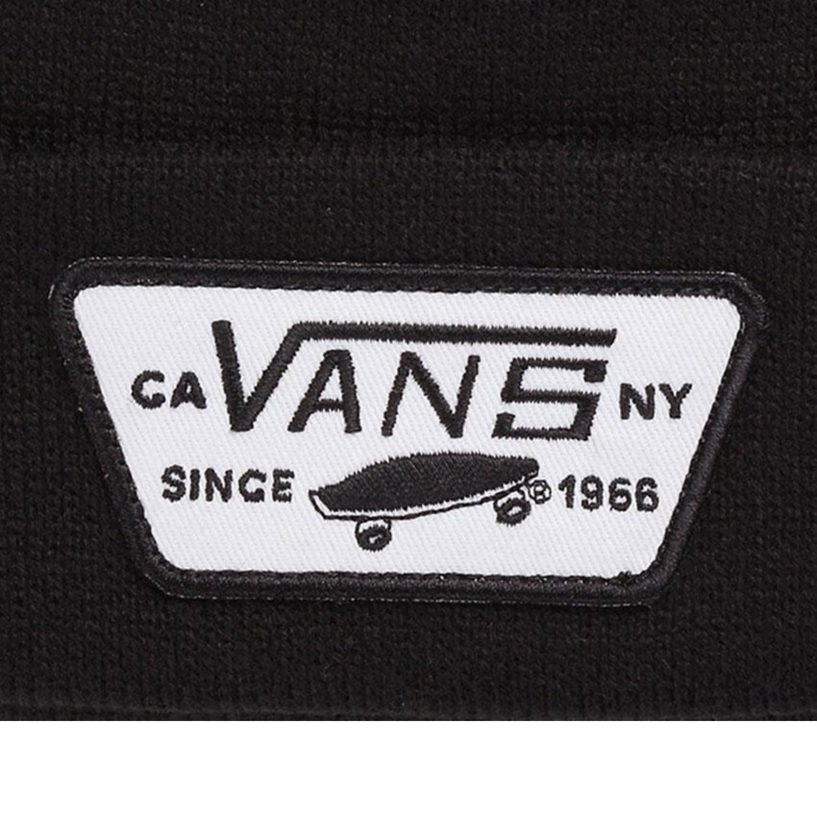VANS Milford Beanie Warm Winter Knit Hat Ski Cap - Black - Image 2