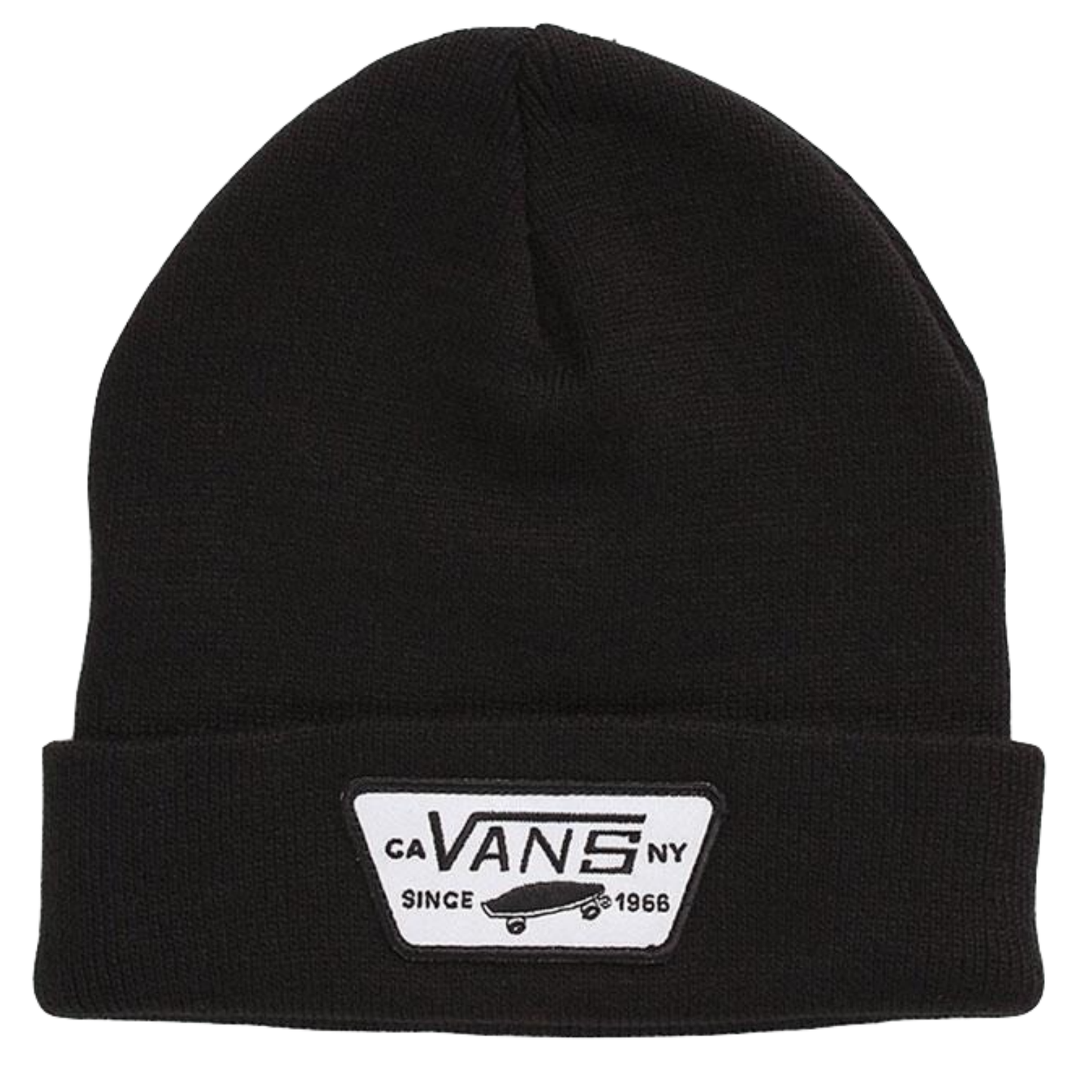 VANS Milford Beanie Warm Winter Knit Hat Ski Cap - Black - Image 4