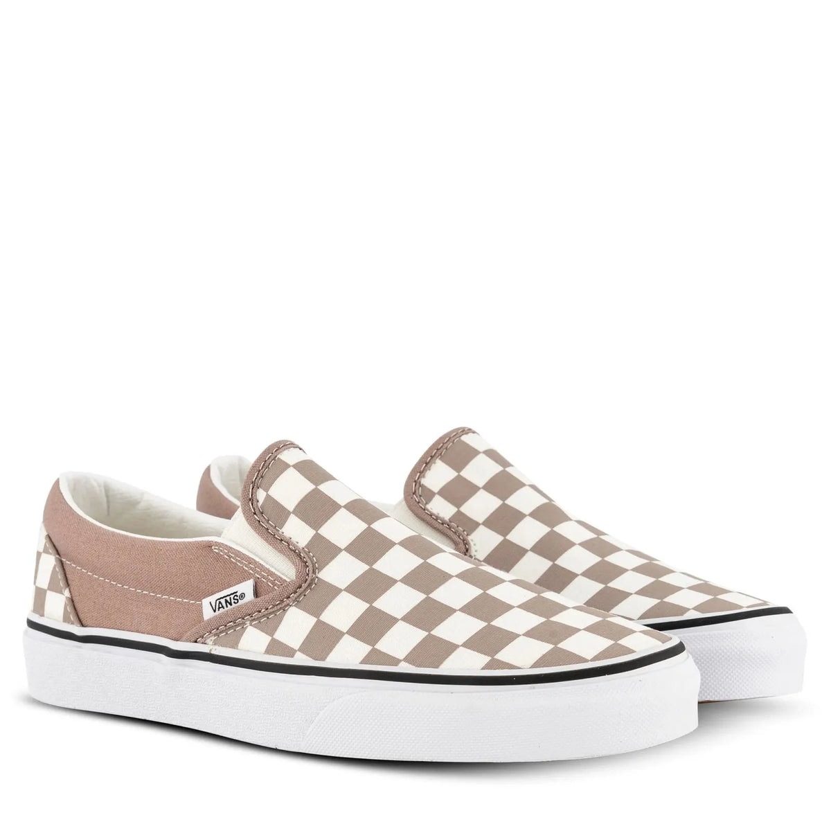 Vans Classic Slip On Canvas Sneaker Shoes Chess Check - Etherea/True White - Image 7