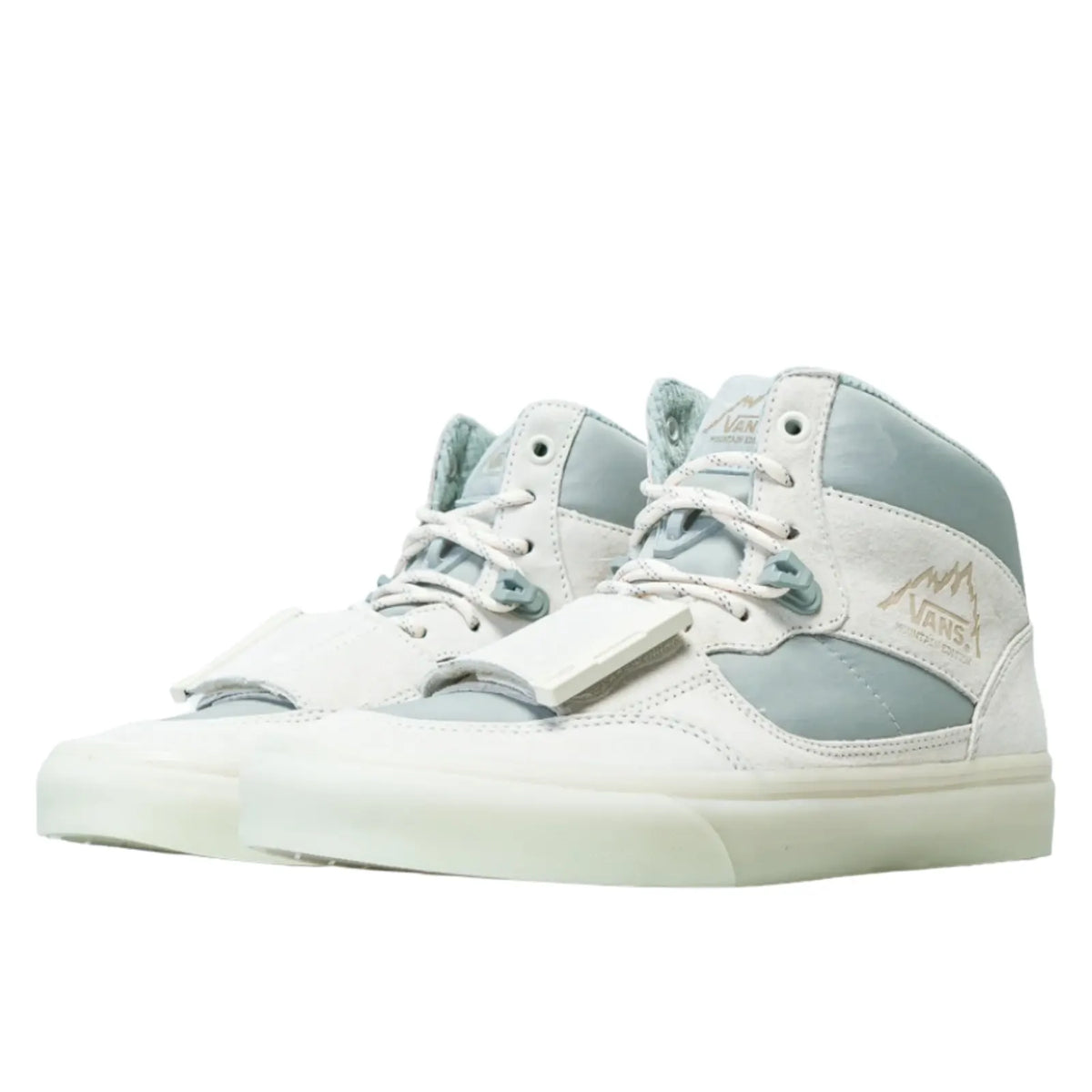 Vans Canvas High Top Shoes Sneakers Boots C2H4 - White/Sky - Image 2