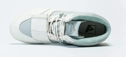 Vans Canvas High Top Shoes Sneakers Boots C2H4 - White/Sky - Image 5