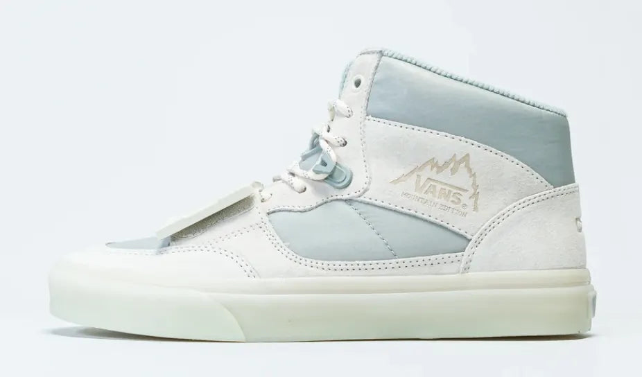 Vans Canvas High Top Shoes Sneakers Boots C2H4 - White/Sky - Image 7