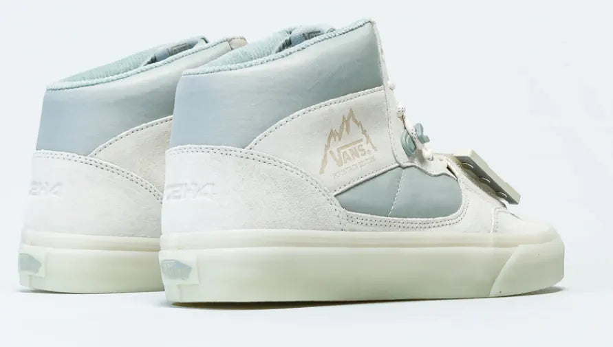 Vans Canvas High Top Shoes Sneakers Boots C2H4 - White/Sky - Image 5