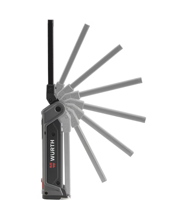 Wurth Cordless LED Handheld Work Lamp ERGOPOWER BEND+ – 700 Lumen, Folding Head, USB Rechargeable - Image 9