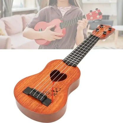 Playable Childrens 44cm Ukulele Toy Guitar w/ Nylon Strings for Beginners (Assorted Colours) - Image 2
