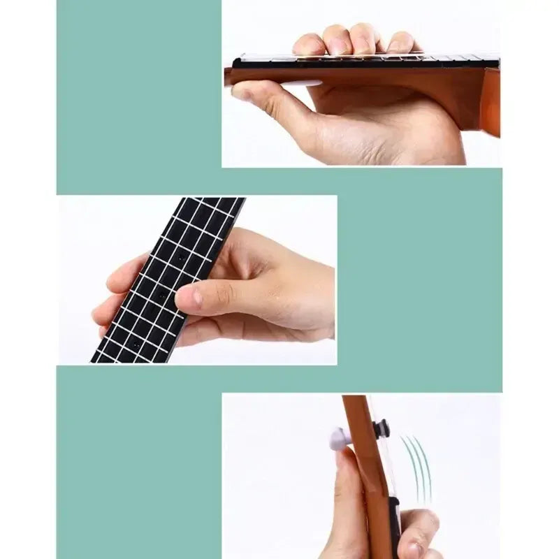 Playable Childrens 44cm Ukulele Toy Guitar w/ Nylon Strings for Beginners (Assorted Colours) - Image 5