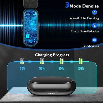 HRIDZ Wireless Lavalier Microphone fast connection Port Mic For Apple iPhone ipad Vlog Live Stream - Image 4
