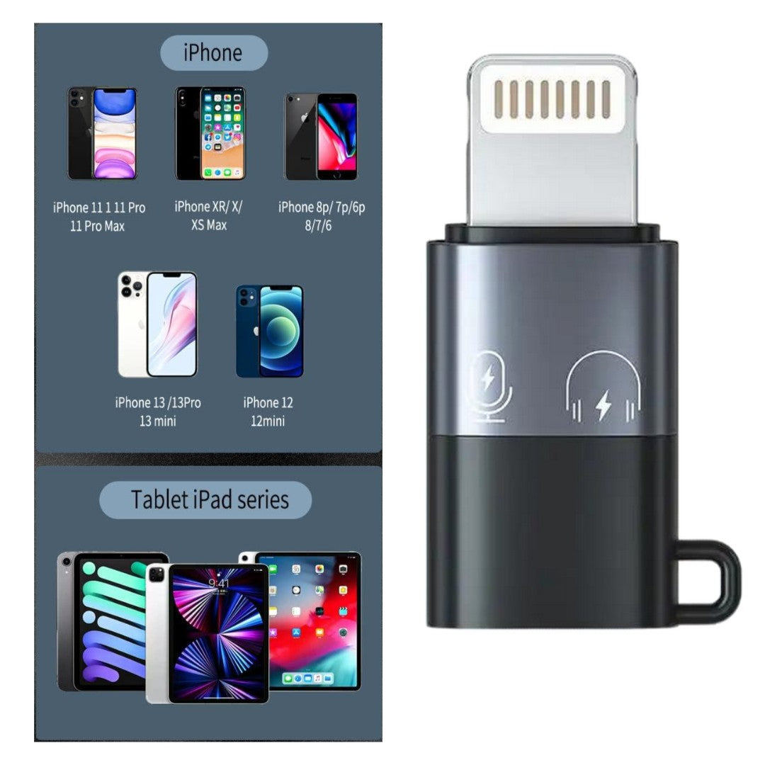 1-Pcs USB-C to fast connection OTG Adapter | Fast Charging & Data Sync | Compatible with iPhone 7-14 Pro Max, Headphones, Flash Drive, Mouse & More - Image 3