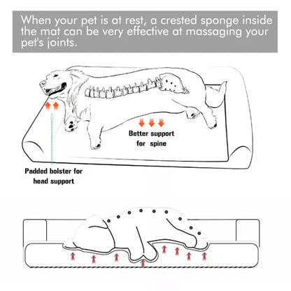 XL Size PawfectFriend Orthopedic Dog Bed 3-Side Comfort Bolster Padded Calming Mattress Bed with Removable Cover - Image 4
