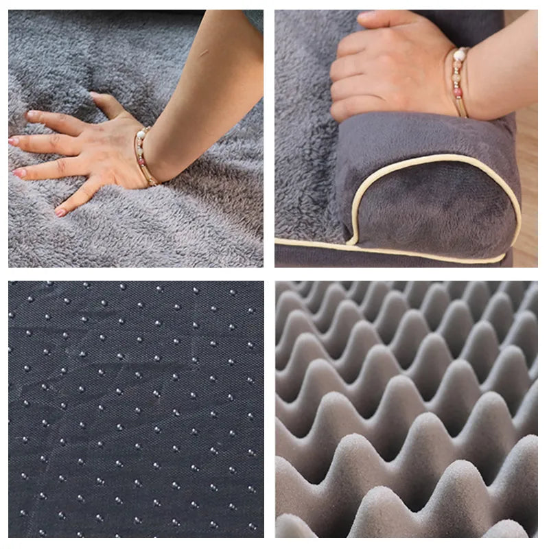 XXL Size PawfectFriend Orthopedic Dog Bed 3-Side Comfort Bolster Padded Calming Mattress Bed with Removable Cover - Image 2