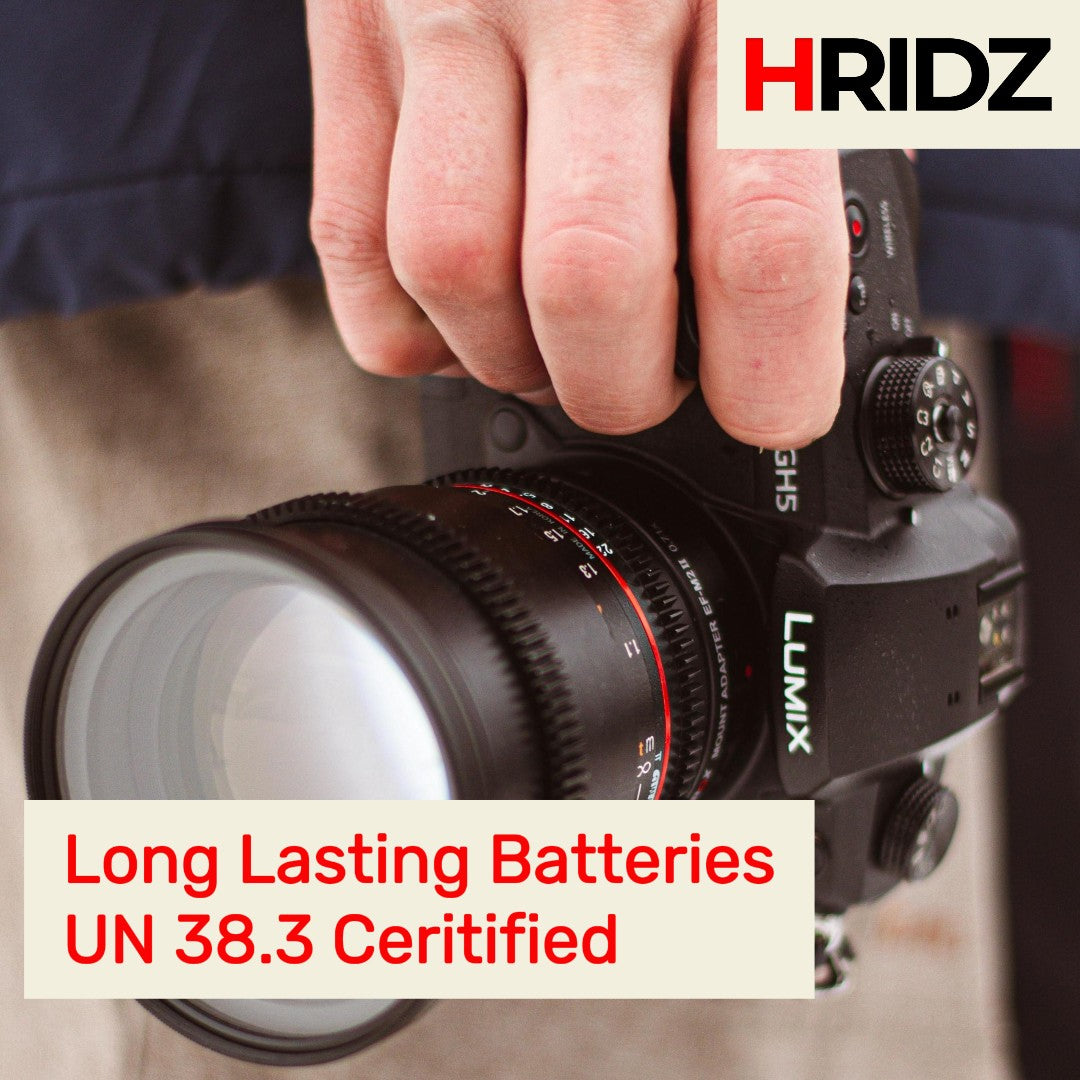 Hridz BLK22 2pcs Battery for Panasonic DMW-BLK22 LUMIX DSLR - 2-batteries only - Image 5