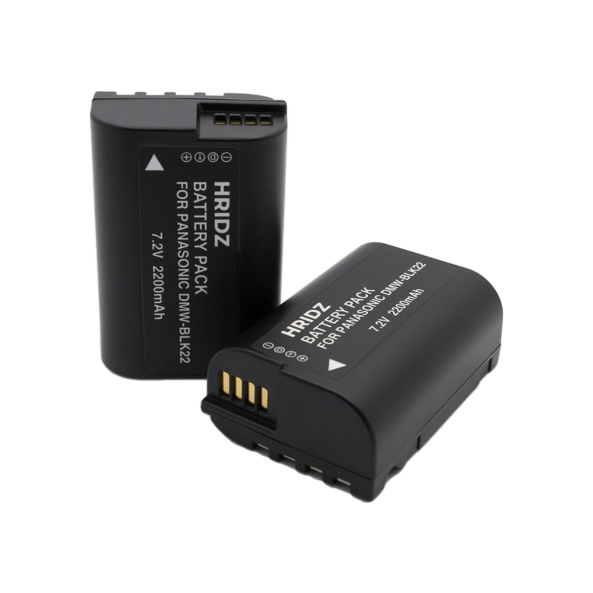 Hridz BLK22 Battery and Dual charger pack for Panasonic DMW-BLK22 LUMIX DSLR - combo-pack - Image 2