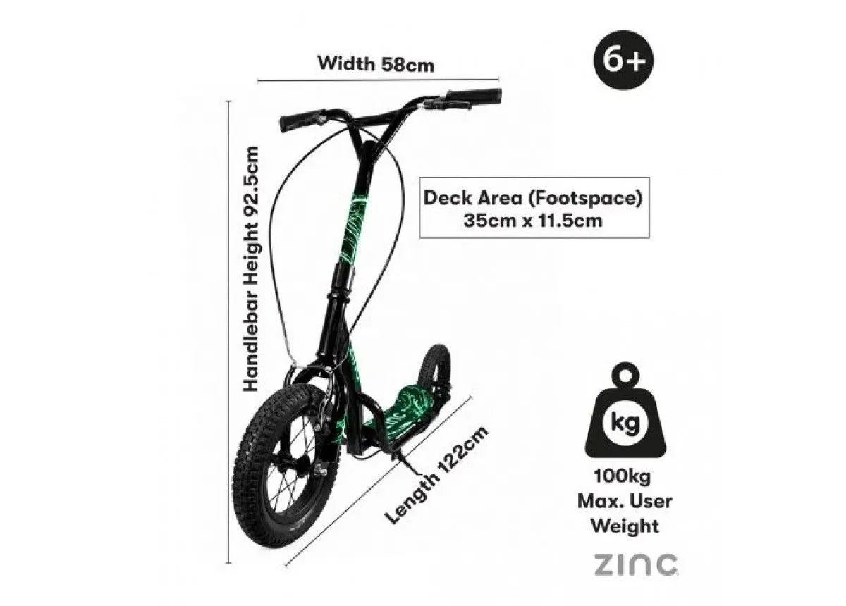 Zinc Glow Radikal BMX Scooter
