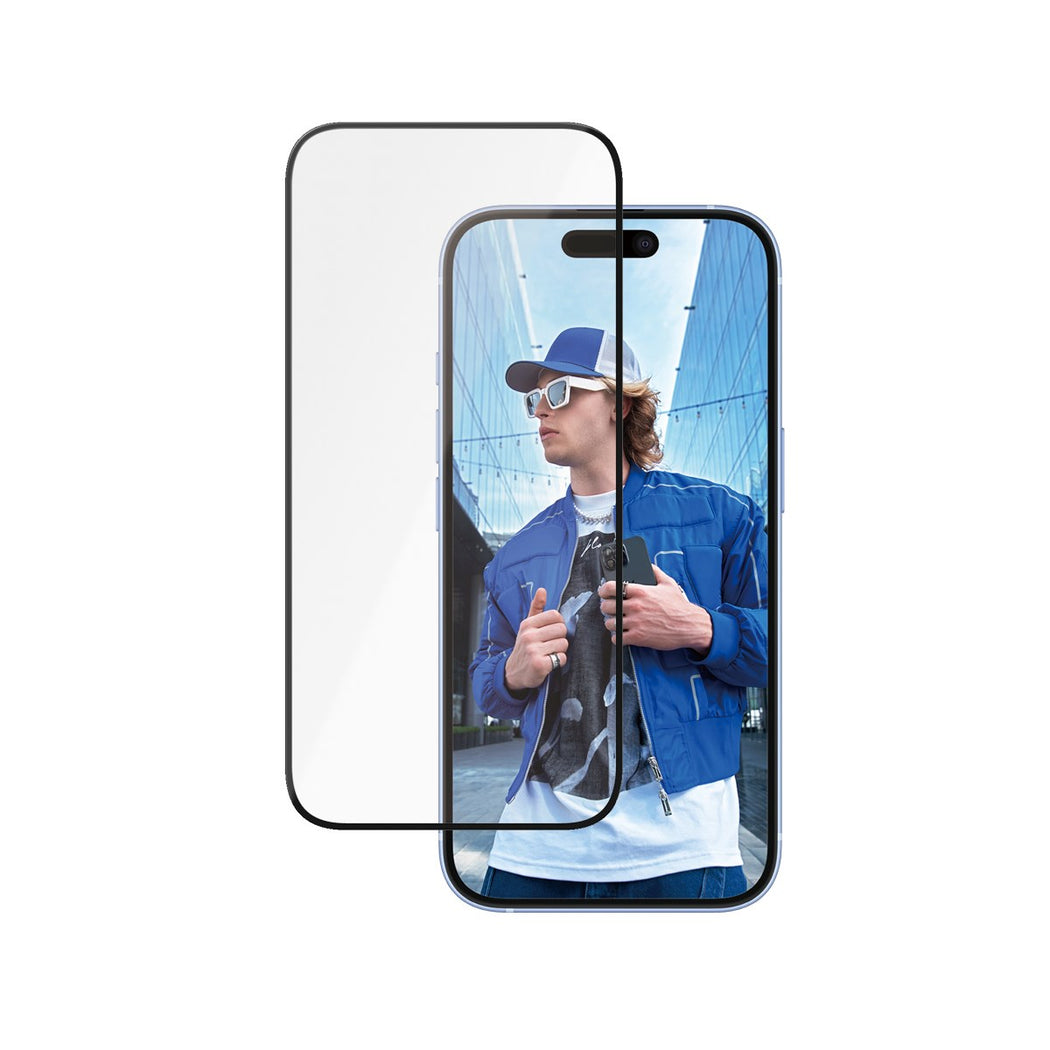PanzerGlass Ultra-Wide Fit Ceramic Glass Screen Protector For iPhone 16 /15 - Clear - Image 5