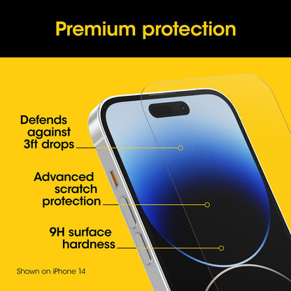 OtterBox Screen Protector Premium Glass for Apple iPhone 15 Pro - Clear - Image 4