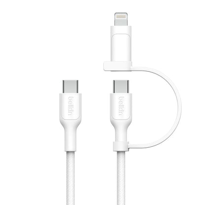 Belkin BoostCharge Pro 2-in-1 Cable Usb-C to USB-C + Lightning Connector - Image 2