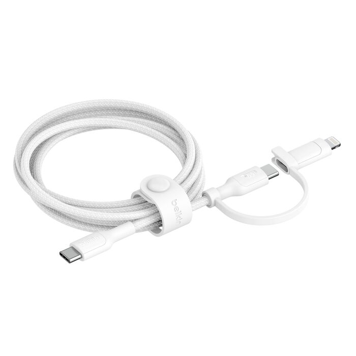Belkin BoostCharge Pro 2-in-1 Cable Usb-C to USB-C + Lightning Connector - Image 6