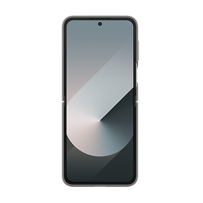 Samsung Silicone Case with Ring for Galaxy Z Flip6 - Grey - Image 2