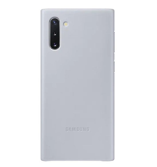 Samsung Galaxy Note 10 Leather Cover - Grey - Image 2