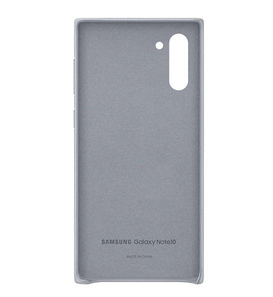 Samsung Galaxy Note 10 Leather Cover - Grey - Image 4