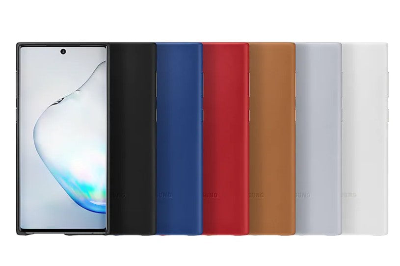 Samsung Galaxy Note 10 Leather Cover - Grey - Image 5