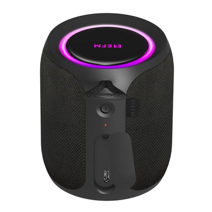 EFM Austin Mini Bluetooth Speaker with LED Colour Glow - Charcoal Black - Image 4