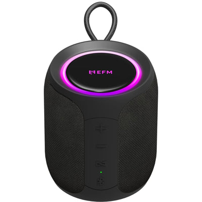 EFM Austin Mini Bluetooth Speaker with LED Colour Glow - Charcoal Black - Image 6