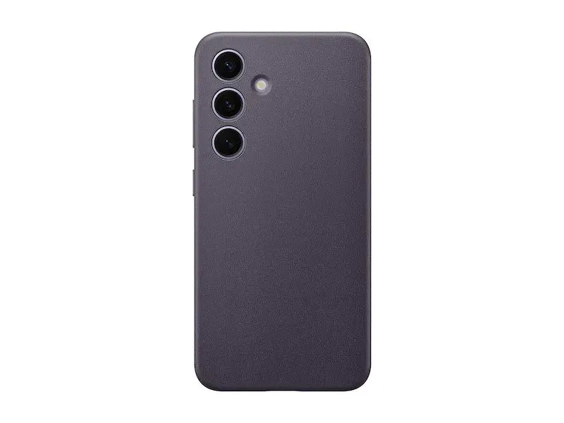 Samsung Vegan Leather Case for Galaxy S24 - Dark Violet