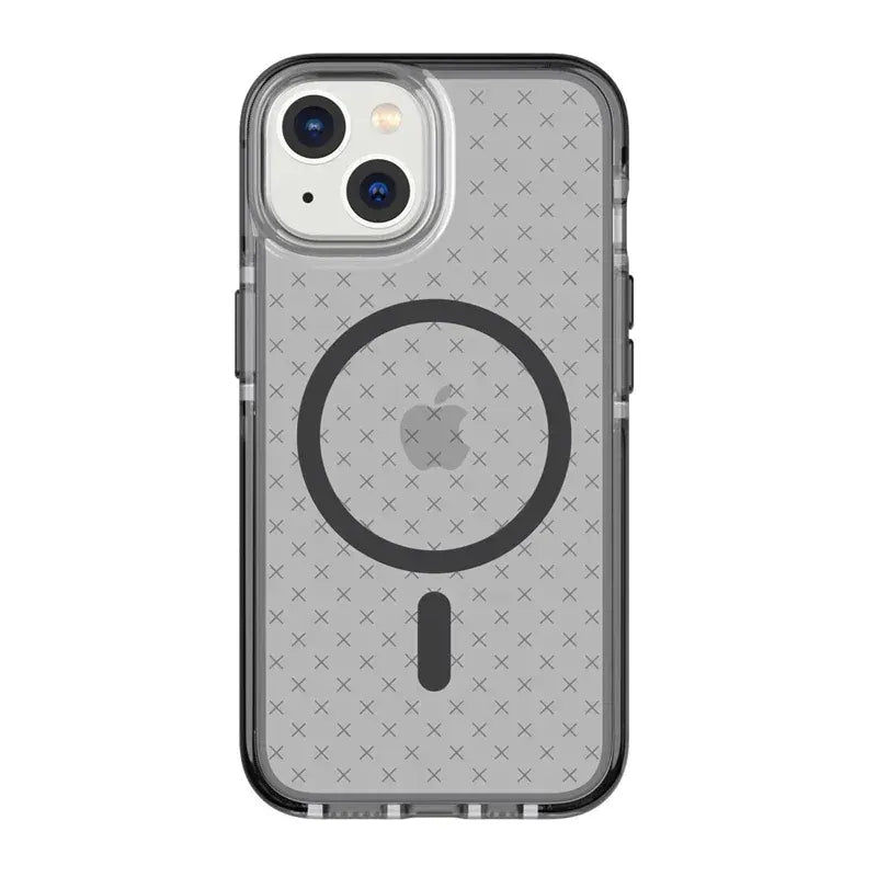 Tech21 Evo Check Case with MagSafe for Iphone 14 - Smokey Black