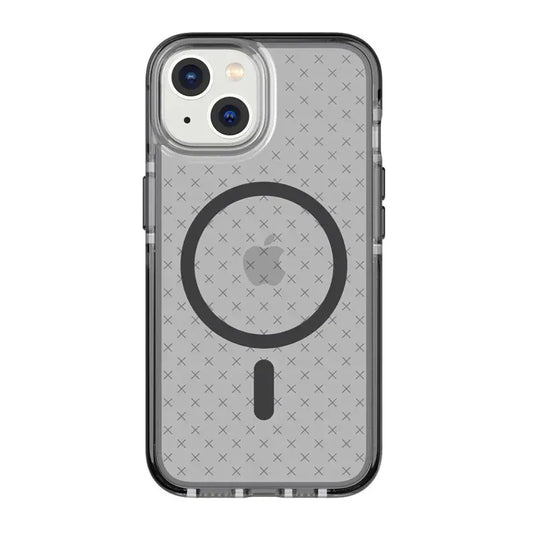 Tech21 Evo Check Case with MagSafe for Iphone 14 - Smokey Black