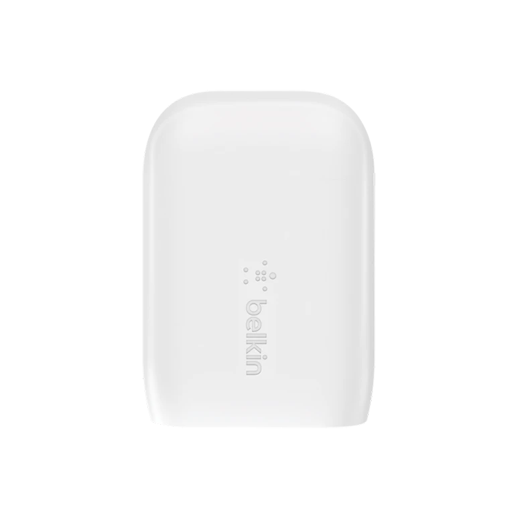 Belkin Dual PD Wall Charger with PPS - 42W Fast Charging for iPhone & Android, 1x USB-C (30W) & 1x USB-A (12W) - White - Image 5