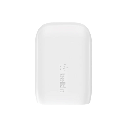 Belkin Dual PD Wall Charger with PPS - 42W Fast Charging for iPhone & Android, 1x USB-C (30W) & 1x USB-A (12W) - White - Image 5