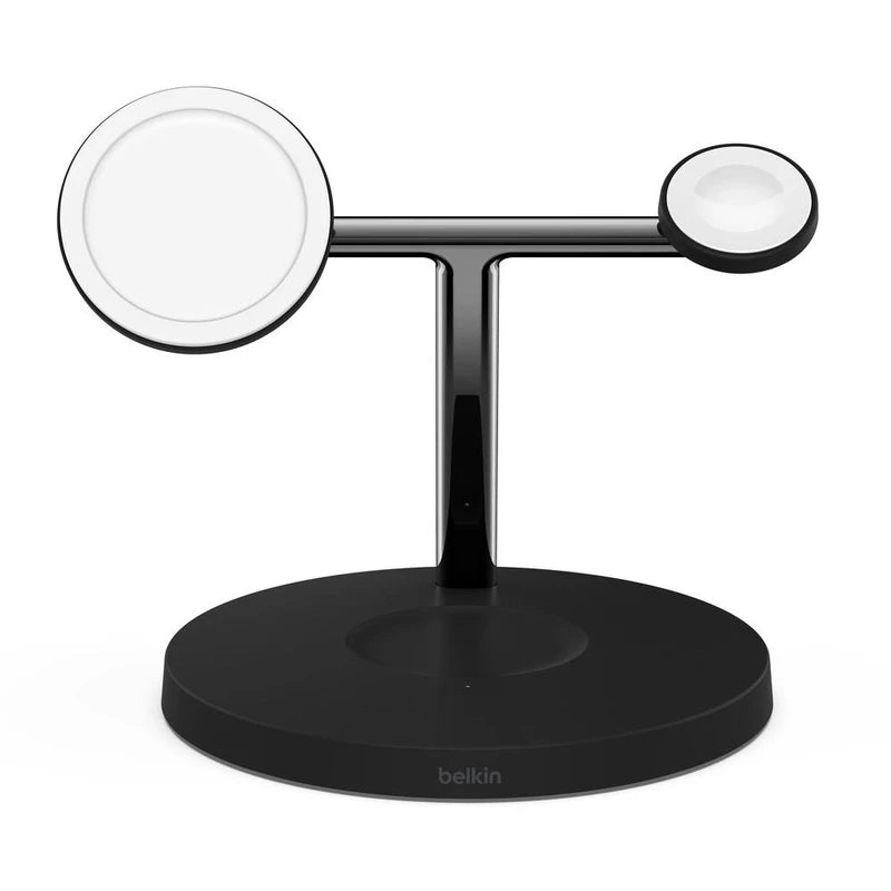 Belkin BoostCharge PRO 3-in-1 Qi2 15W Wireless Charger Stand MagSafe 2024 Model - Black - Image 3