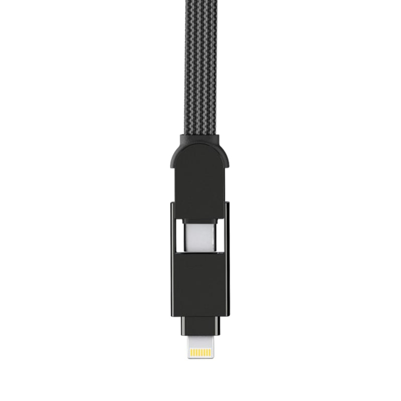 Rolling Square inCharge XL 100W 6 in 1 Travel Charging Cable 30cm - Urban Black - Image 5