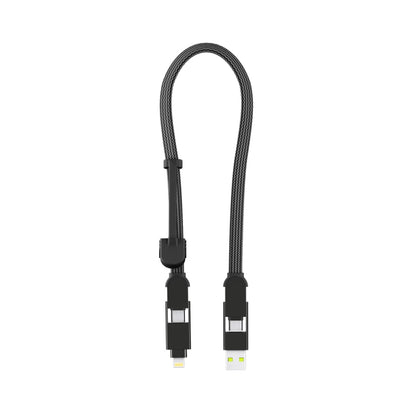 Rolling Square inCharge XL 100W 6 in 1 Travel Charging Cable 30cm - Urban Black - Image 6