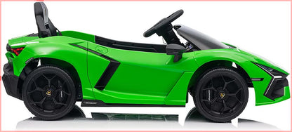 Lamborghini Revuelto Licensed Ride on 12V Remote Control Power Battery Car With Scissor door – Green - Image 4
