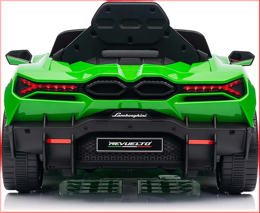 Lamborghini Revuelto Licensed Ride on 12V Remote Control Power Battery Car With Scissor door – Green - Image 5