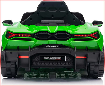 Lamborghini Revuelto Licensed Ride on 12V Remote Control Power Battery Car With Scissor door – Green - Image 5