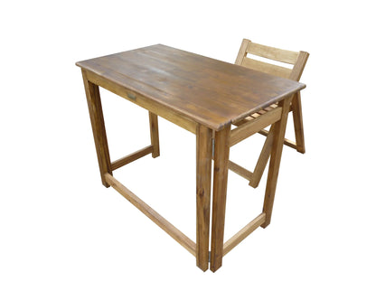 Hardwood Foldable Teen Desk Set (Acacia) - Image 6