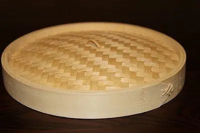 9 Inch Bamboo Steamer Set-2 Steamer Baskets With 1 Lid - Image 5