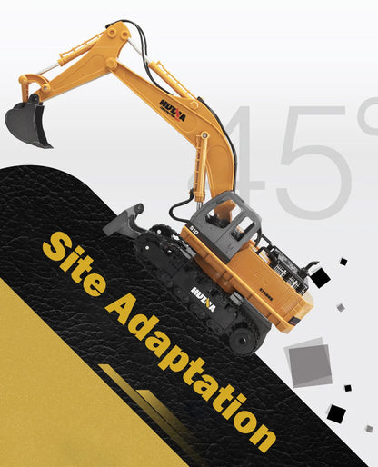 HUINA 1/16 11CH RC Alloy Excavator Construction Engineering Digger Vehicle Toy - Image 3