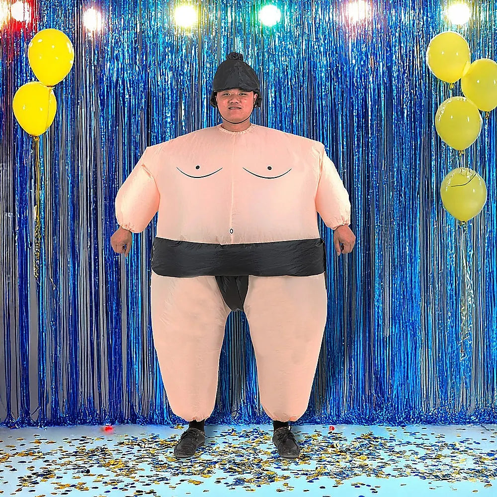 SUMO Fancy Dress Inflatable Suit -Fan Operated Costume - Image 2