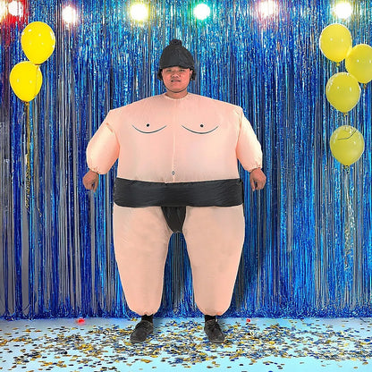 SUMO Fancy Dress Inflatable Suit -Fan Operated Costume - Image 2