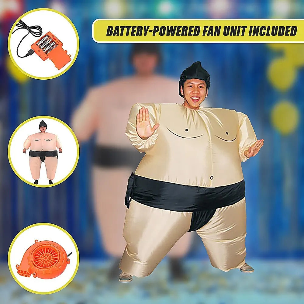 SUMO Fancy Dress Inflatable Suit -Fan Operated Costume - Image 7