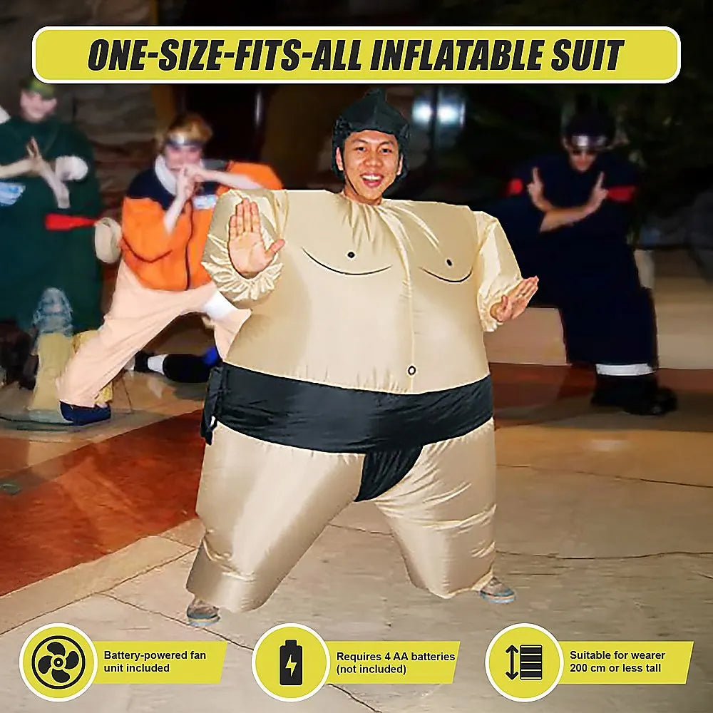 SUMO Fancy Dress Inflatable Suit -Fan Operated Costume - Image 8