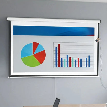 100" Electric Motorised Projector Screen TV +Remote - Image 5