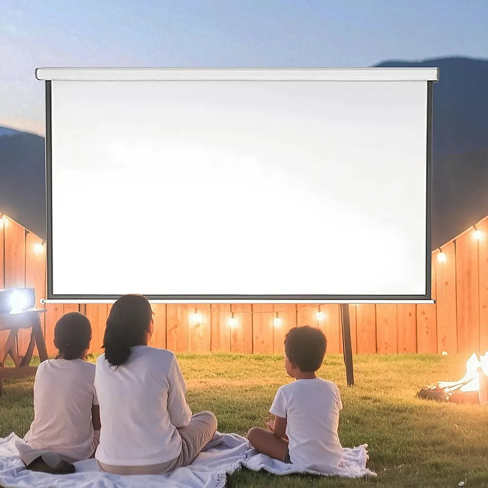 100" Electric Motorised Projector Screen TV +Remote - Image 7