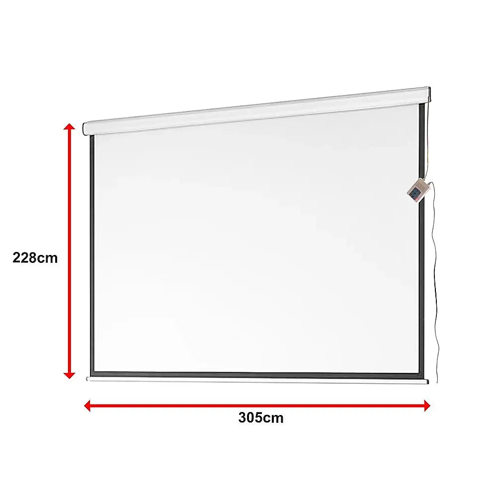150" Electric Motorised Projector Screen TV +Remote - Image 9